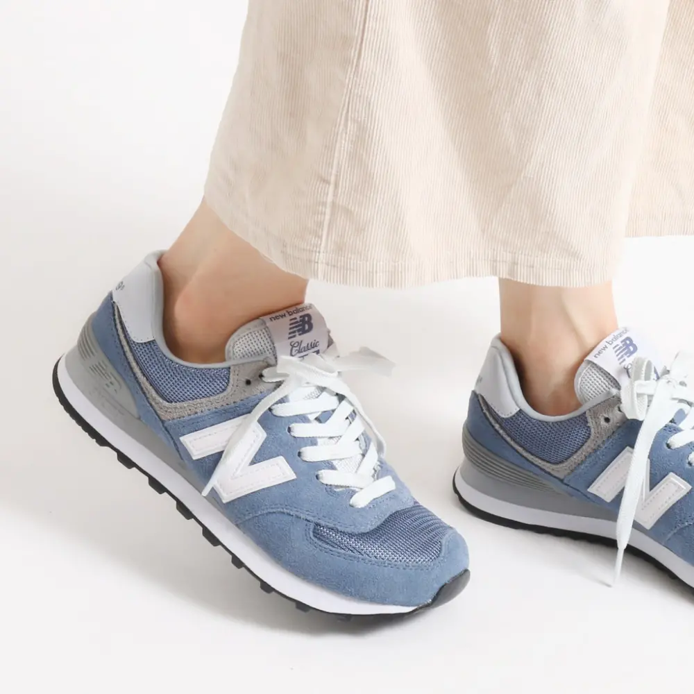 Giày New Balance Wmns 574 Deep Porcelain Blue WL574CC - Ảnh 4