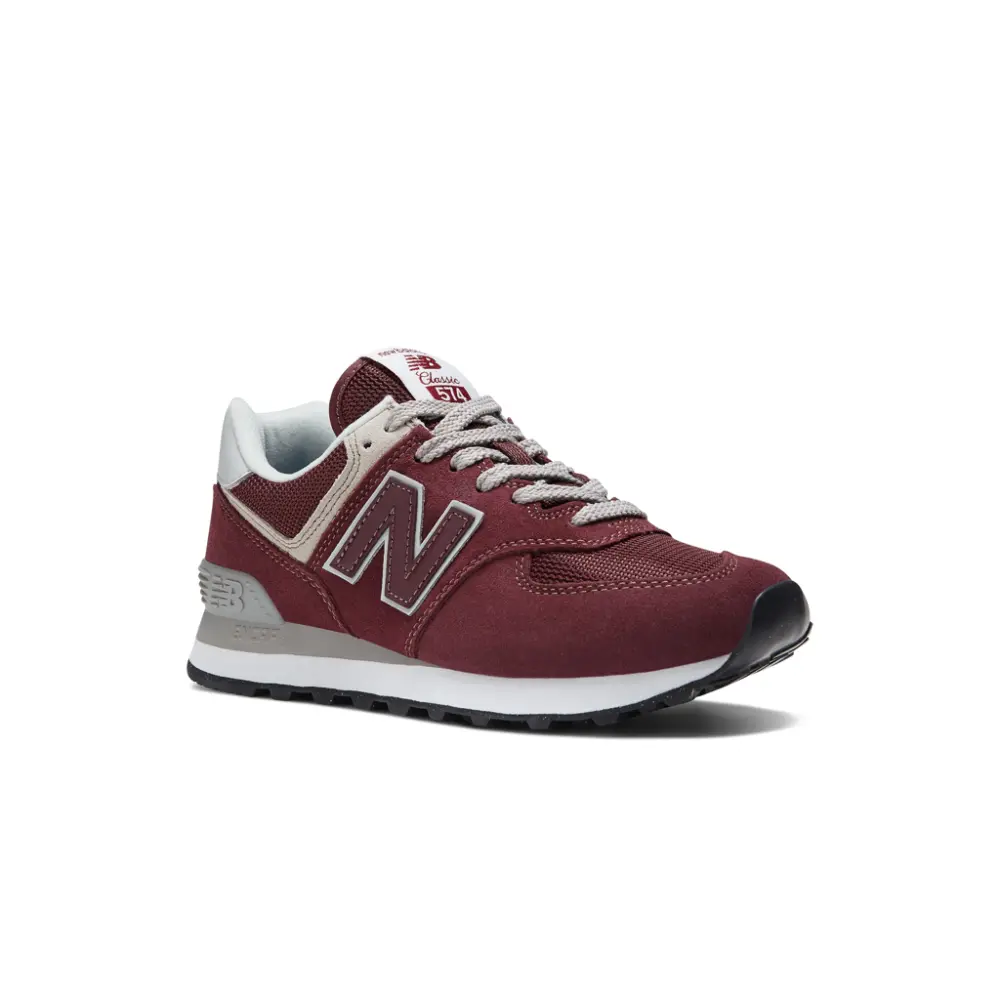 Giày New Balance 574 Classic 'Burgundy' WL574EVM - Ảnh 4