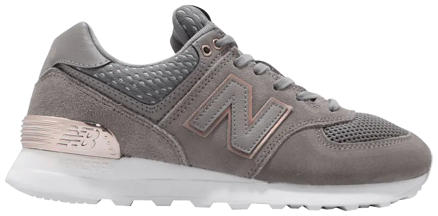 Giày New Balance 574 Wmns 'Grey White Rose Gold' WL574FSCB