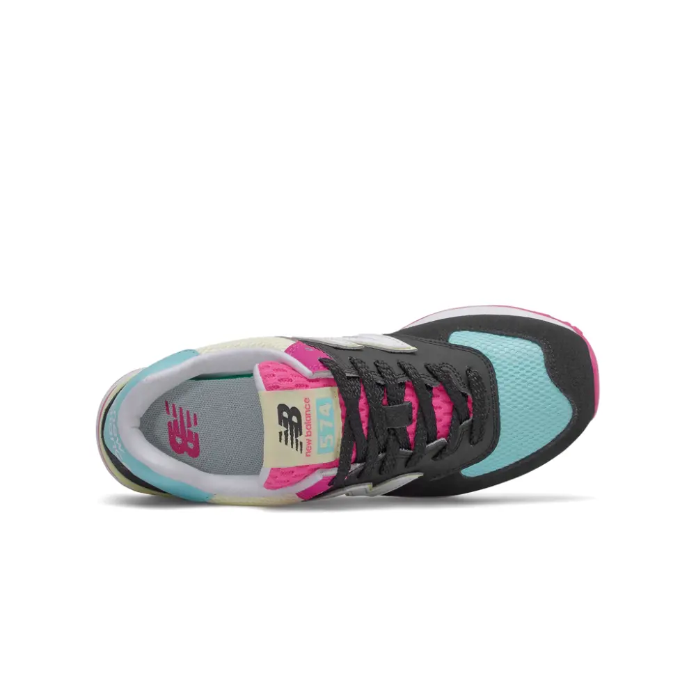 Giày New Balance 574 Classic 'Black Pink Glow' WL574GP2 - Ảnh 4