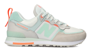 Giày New Balance Wmns 574 'White Teal Orange' WL574ISC