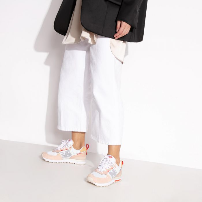 Giày New Balance Wmns 574 Lifestyle Pink White WL574ISE - Ảnh 3