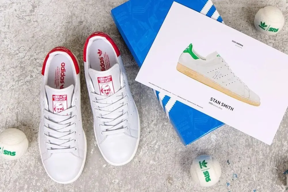 Giày Adidas Stan Smith Vintage 'Collegiate Red' B37898 - Ảnh 3