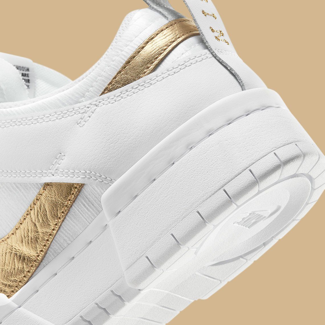 Giày Nike Dunk Low Disrupt 'White Metallic Gold' DD9676-100 - Ảnh 6