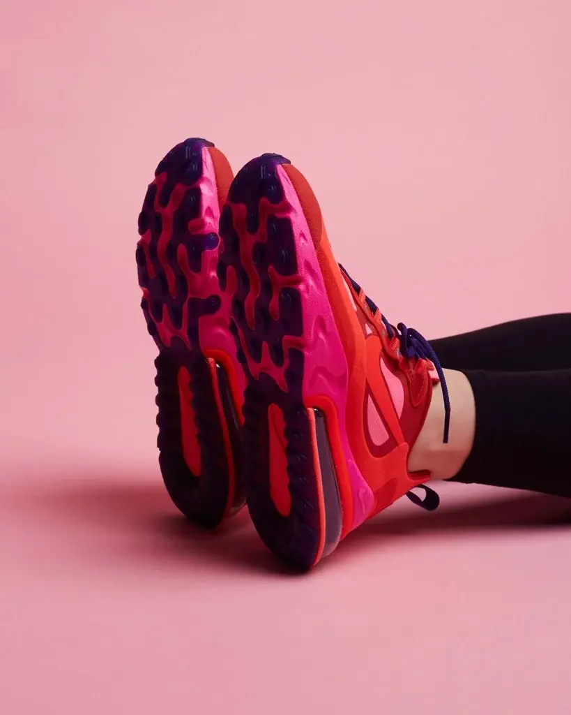 Alternative view of Giày Nike Wmns Air Max 270 React 'Mystic Red Pink Blast' AT6174-600