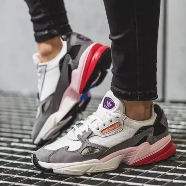 Alternative view of Giày Adidas Wmns Falcon 'White Grey' CG6214