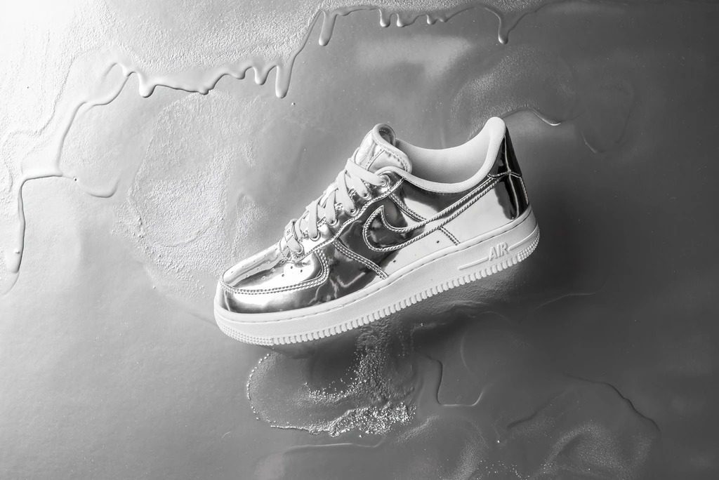 Giày Nike Air Force 1 SP 'Metallic Silver' CQ6566-001 - Ảnh 4