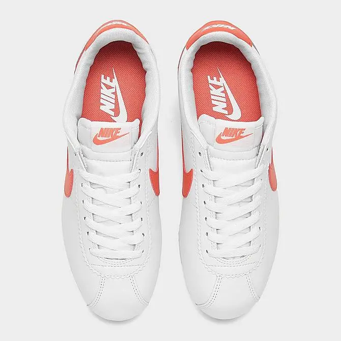 Giày Nike Classic Cortez Leather White Magic Ember 807471-115 - Ảnh 3