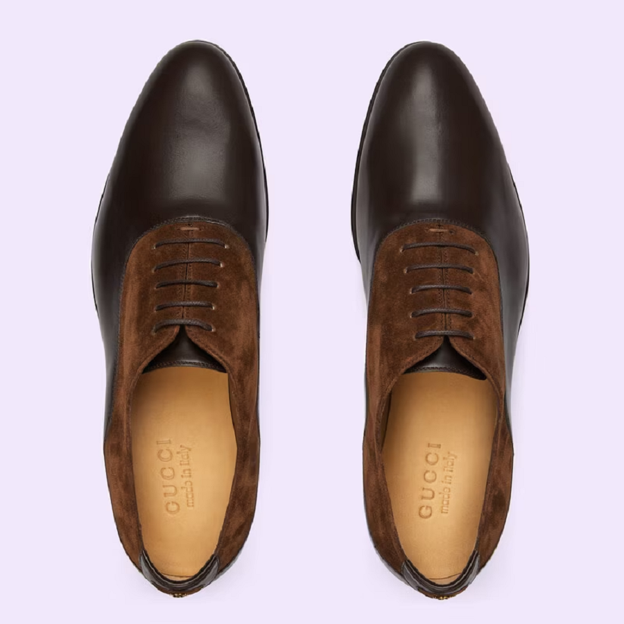 Giày Gucci Double G 'Dark Brown Leather' 719741-06F50-2156 - Ảnh 4