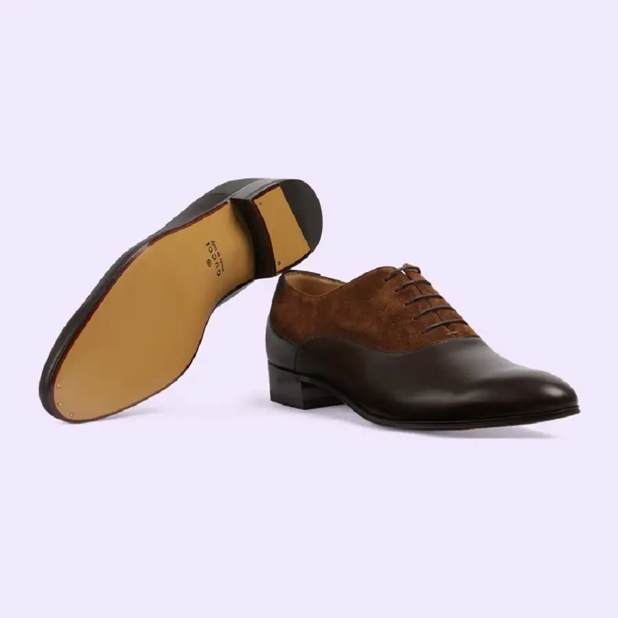 Giày Gucci Double G 'Dark Brown Leather' 719741-06F50-2156 - Ảnh 5