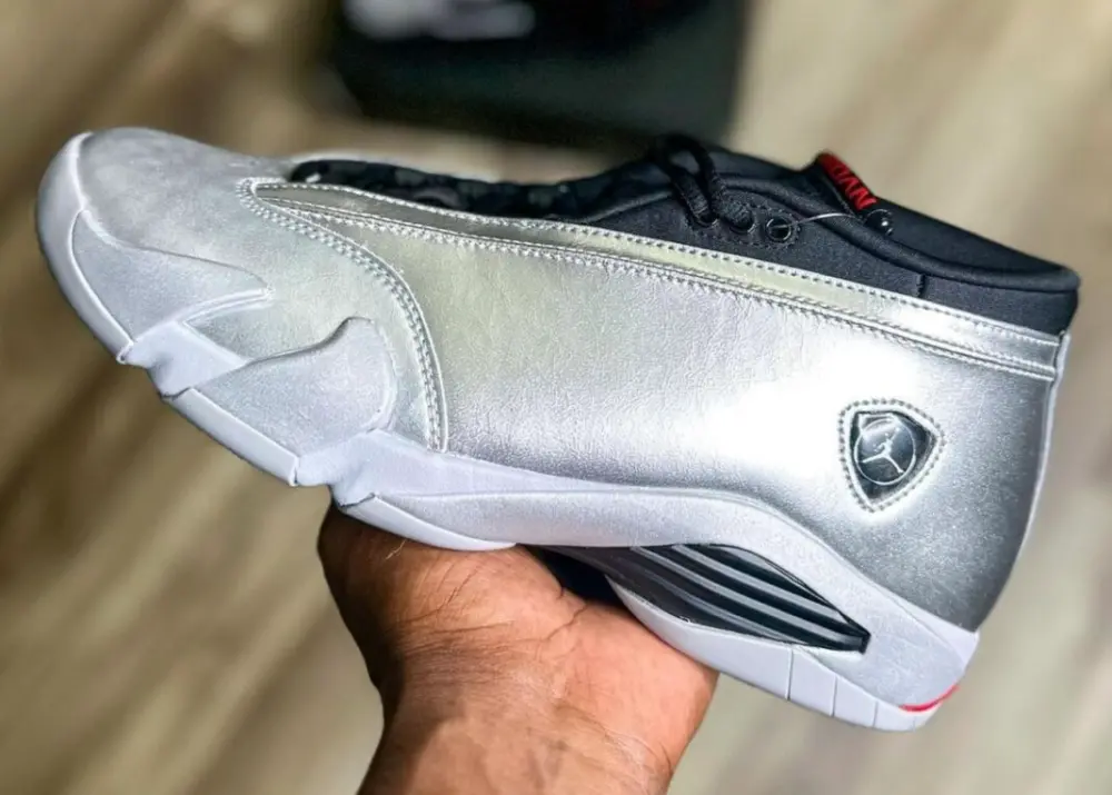 Giày Nike Air Jordan 14 Retro Low 'Metallic Silver' DH4121-060 - Ảnh 5
