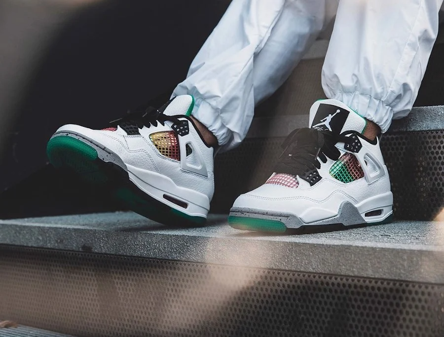 Giày Nike Air Jordan 4 Retro 'Rasta' AQ9129-100 - Ảnh 4