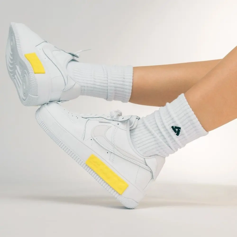 Alternative view of Giày Nike Wmns Air Force 1 Fontanka 'White Opti Yellow' DA7024-101