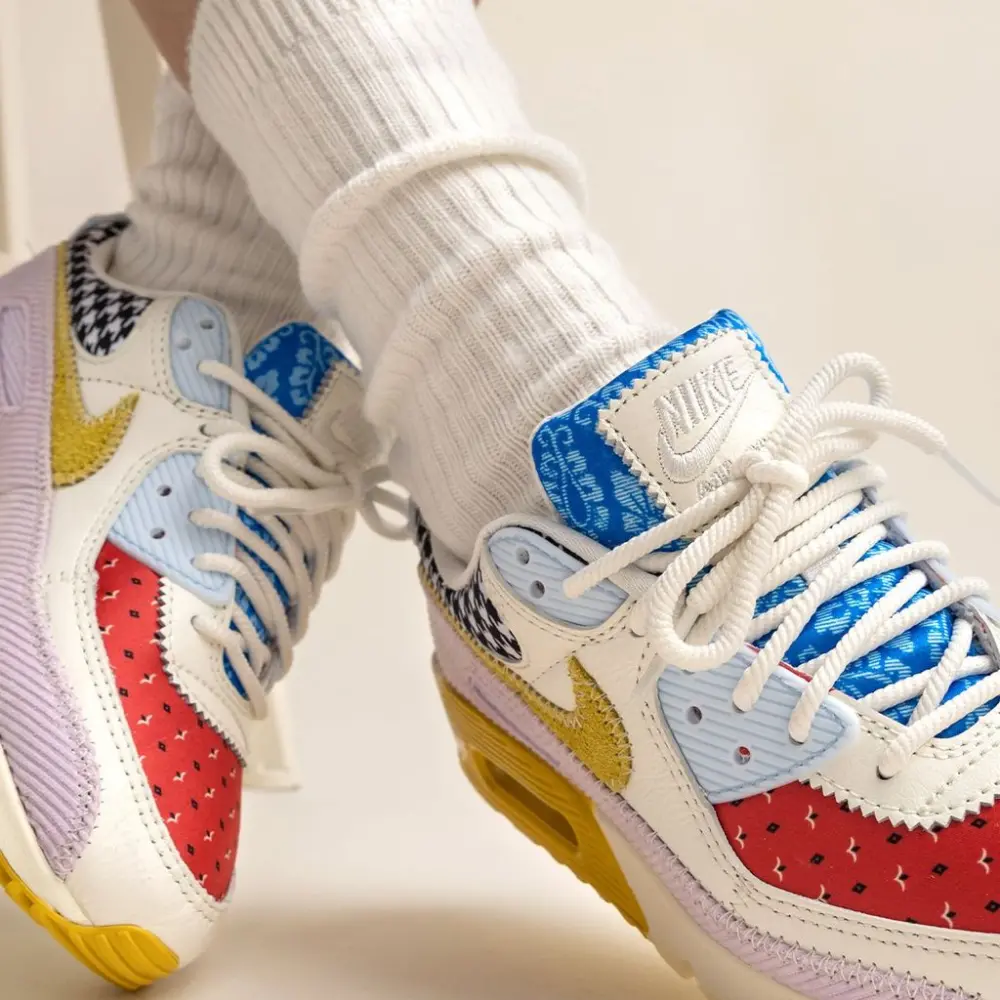 Giày Nike Air Max 90 'Patchwork' DM8075-100 - Ảnh 3