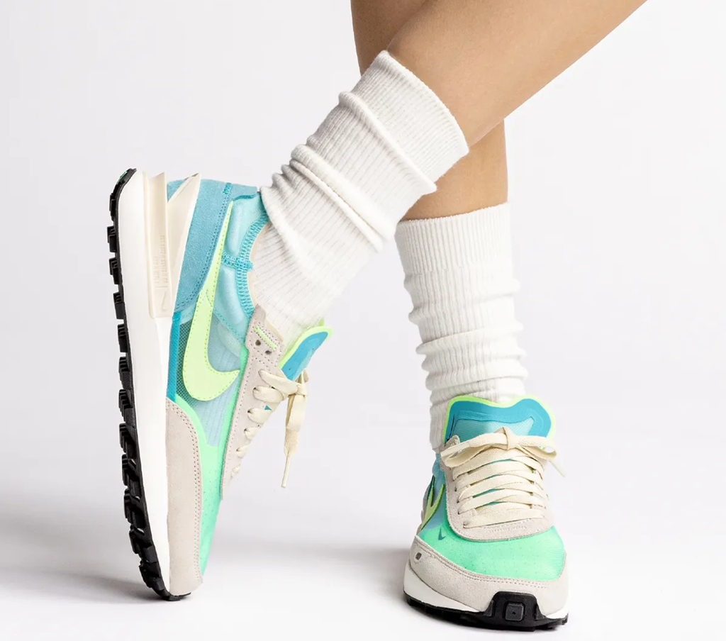Giày Nike Wmns Waffle One 'Bleached Aqua Lime Glow' DC2533-401 - Ảnh 3
