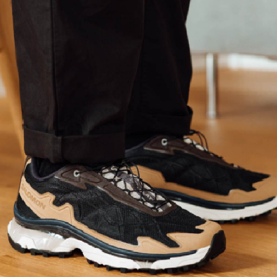 Giày Salomon x Wood Wood XT-Slate ‘Black’ L47256400 - Ảnh 4