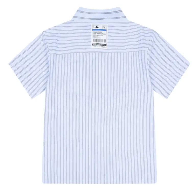 Áo MLB ‘Blue Stripe’ Shirt New York Yankees 31WSU4131-50S - Ảnh 3
