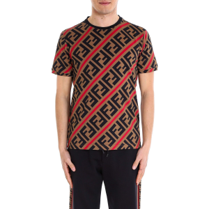 Alternative view of Áo Fendi Cotton Tee 'Brown' FY0894A7A8F13J8