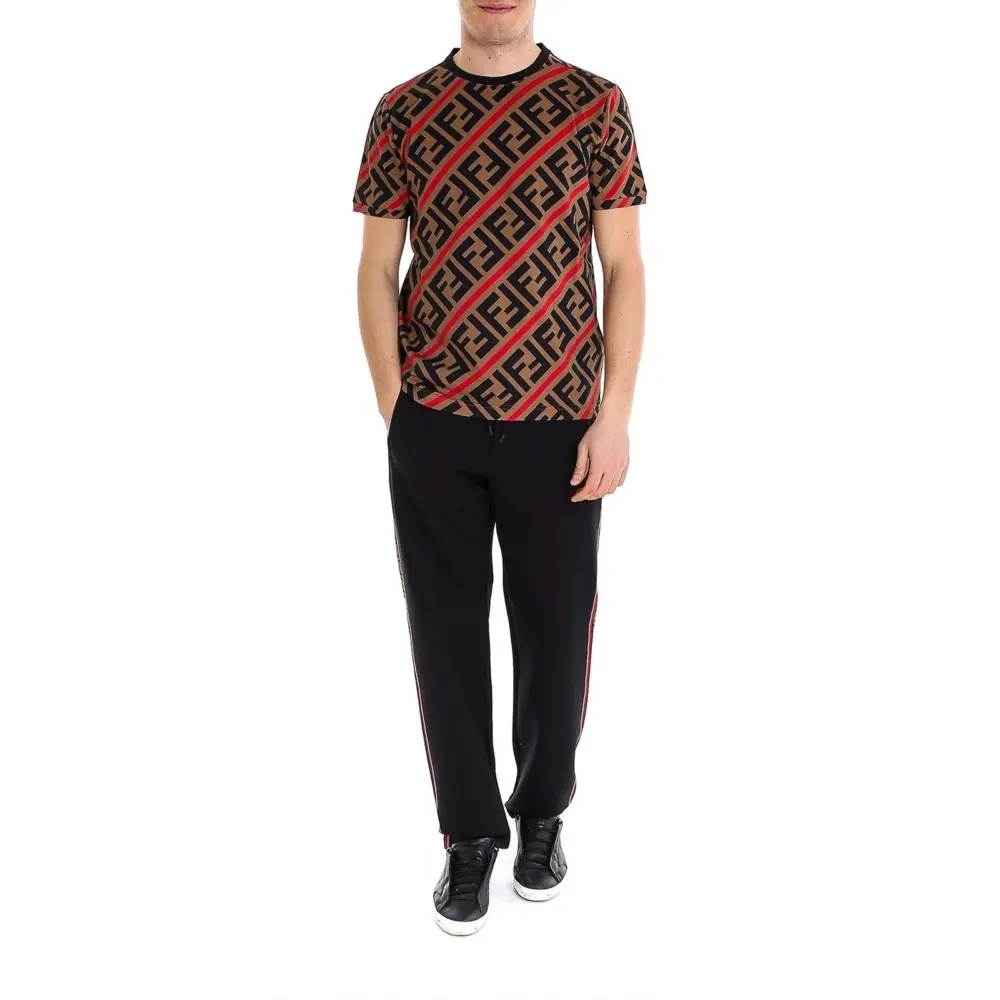 Áo Fendi Cotton Tee 'Brown' FY0894A7A8F13J8 - Ảnh 4