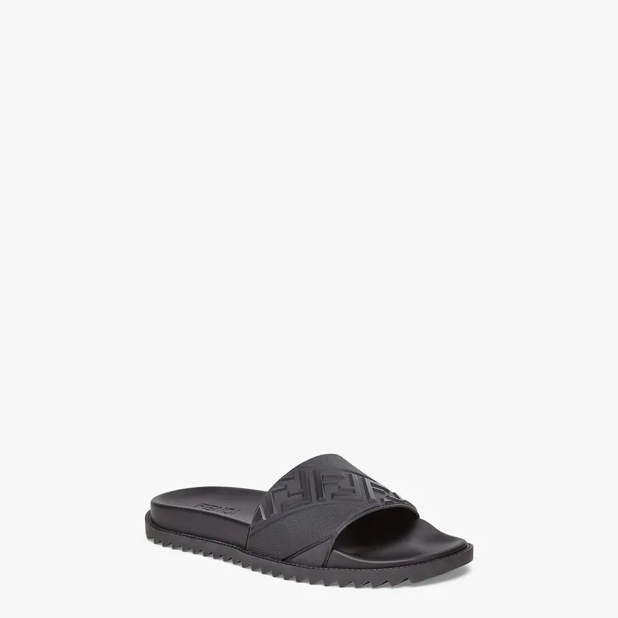 Alternative view of Dép Fendi Slides 'Black' 7X1377ABO2F0QA1