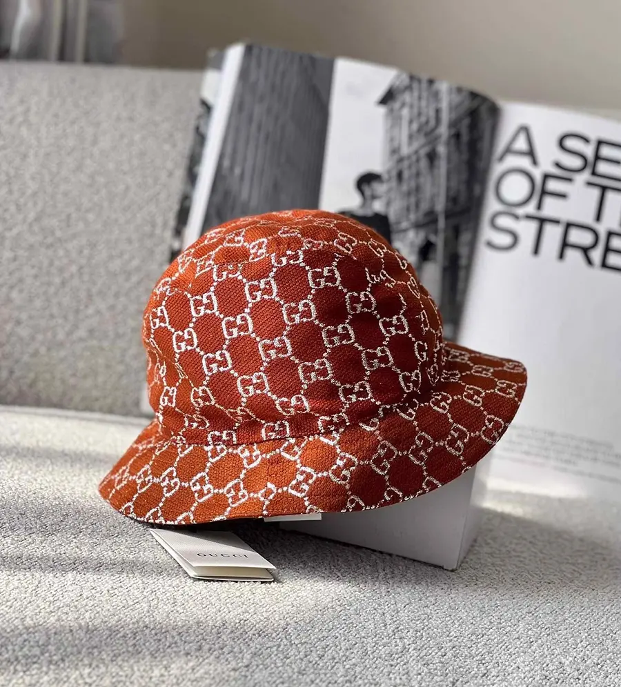 Mũ Gucci Lurex Hat 'Brown' 631951-3HK74-2500 - Ảnh 5