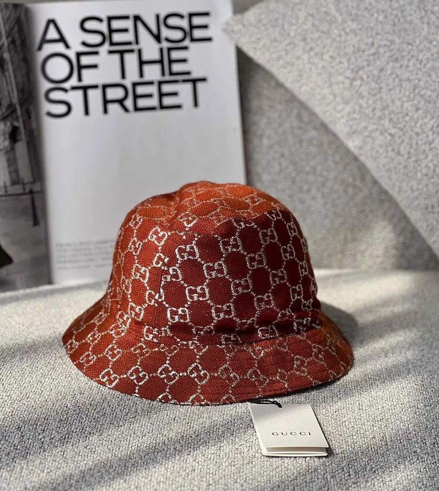Mũ Gucci Lurex Hat 'Brown' 631951-3HK74-2500 - Ảnh 3