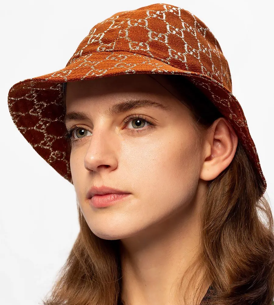 Mũ Gucci Lurex Hat 'Brown' 631951-3HK74-2500 - Ảnh 6