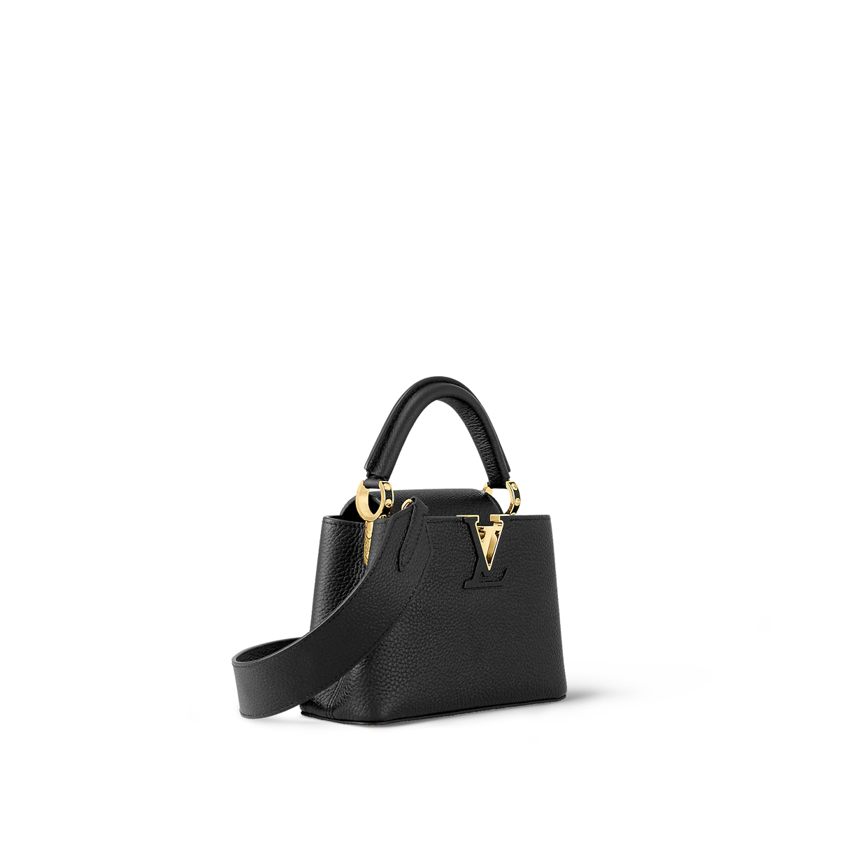 Túi Louis Vuitton Capucines Mini 'Black' M56071 - Ảnh 3