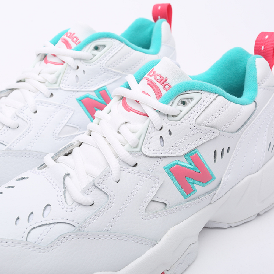 Giày New Balance 608 Wide 'White Pink Green' WX608WT1D - Ảnh 5