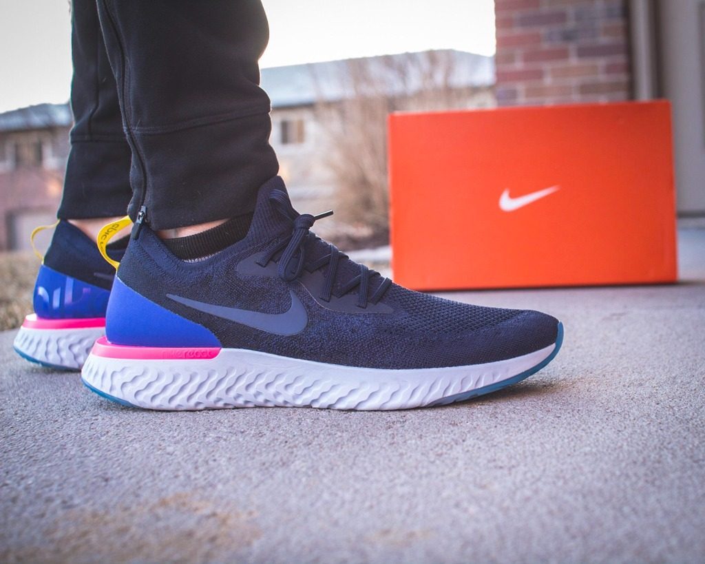 Giày Nike Epic React Flyknit 'College Navy' AQ0067-400 - Ảnh 2