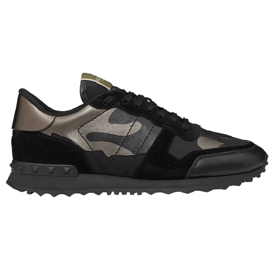 Giày Valentino Rockrunner 'Camouflage Noir Metallic' WY2S0723NTAE43