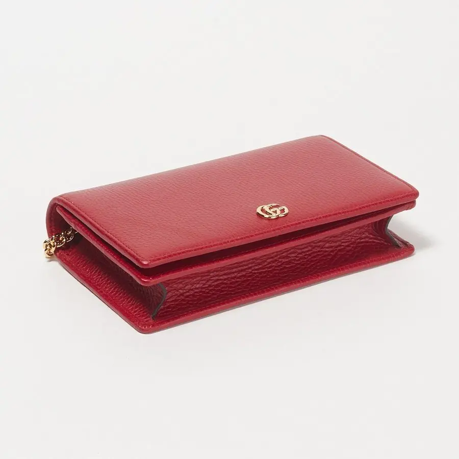 Túi Gucci Plain Leather Elegant Style Crossbody Shoulder Bag 497985 CAO0G 6433 - Ảnh 4