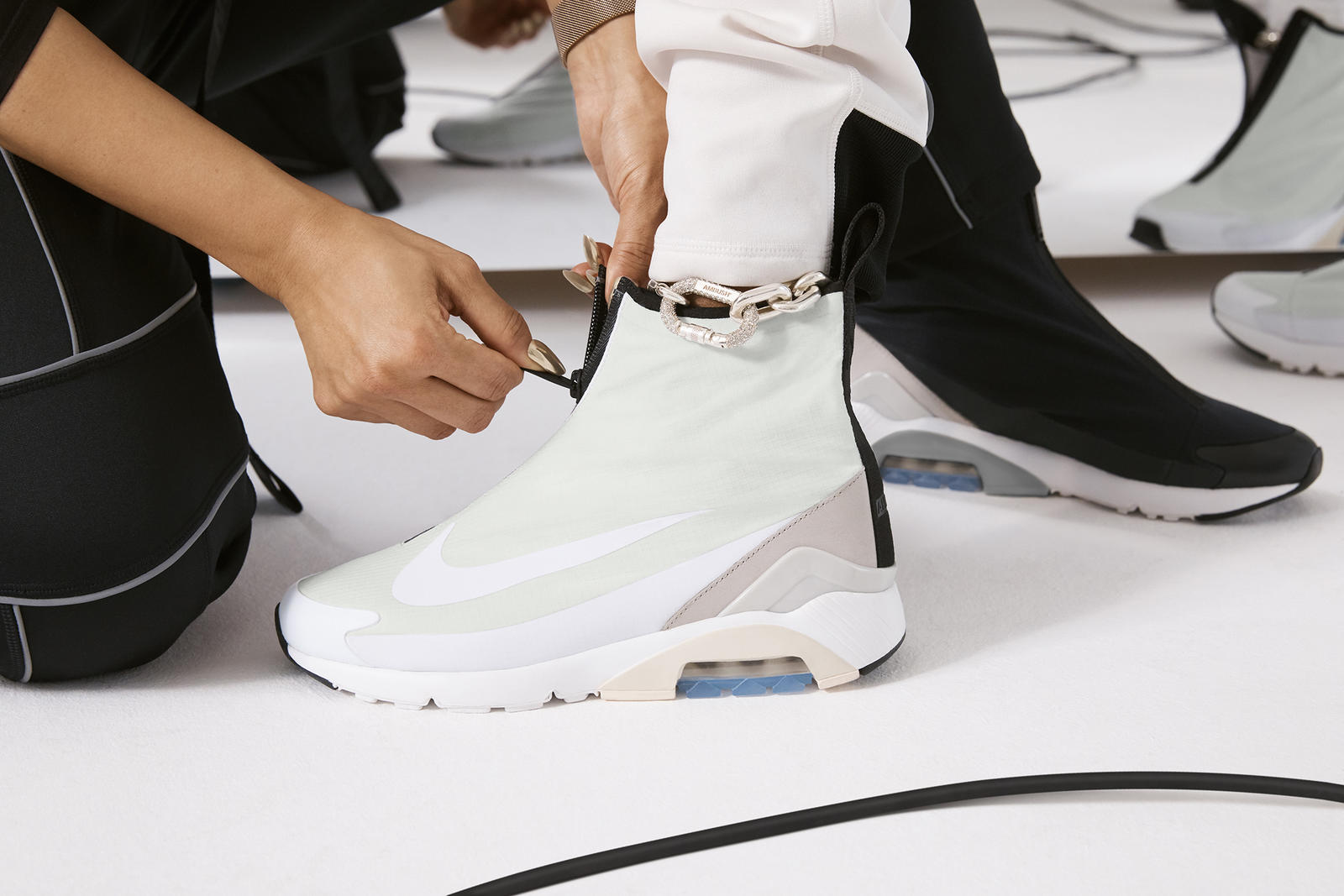 Giày Nike x Ambush Air Max 180 High White BV0145-100 - Ảnh 6