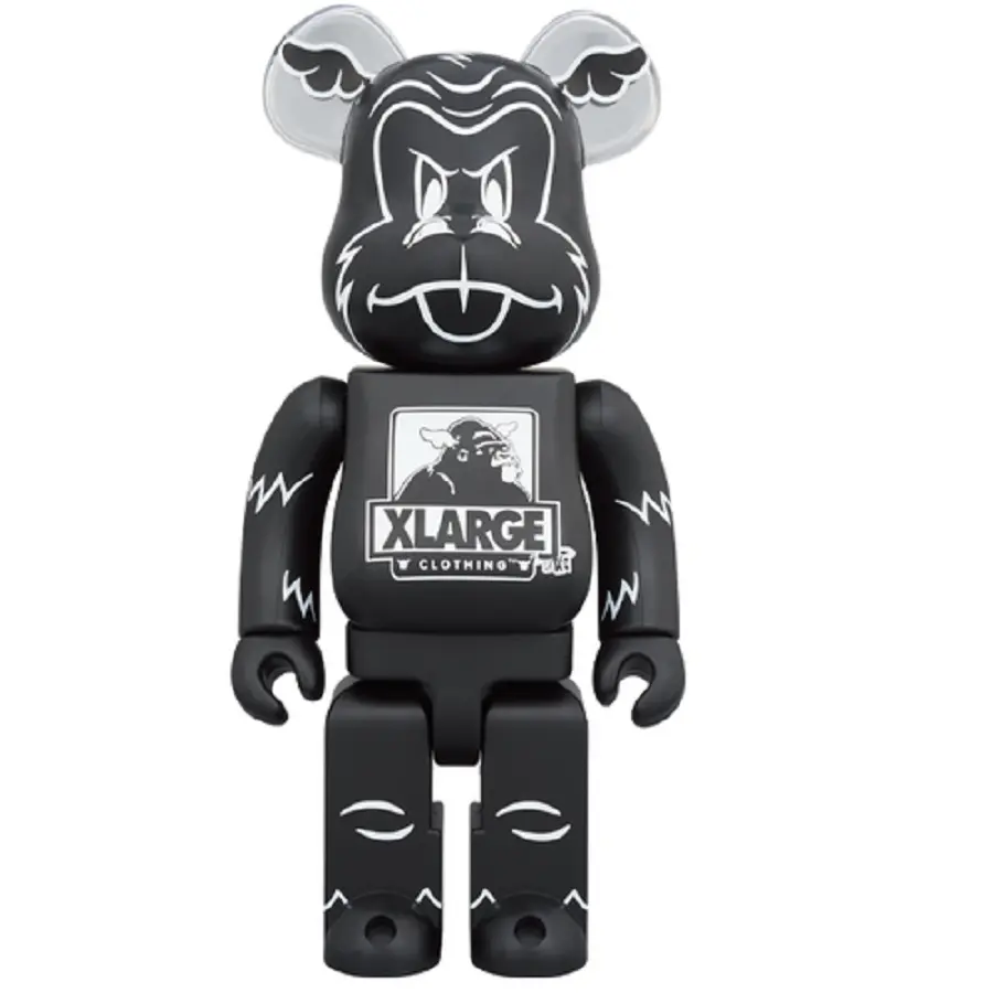 Mô Hình Bearbrick Xlarge X Dface 100% & 400% Black - Ảnh 3