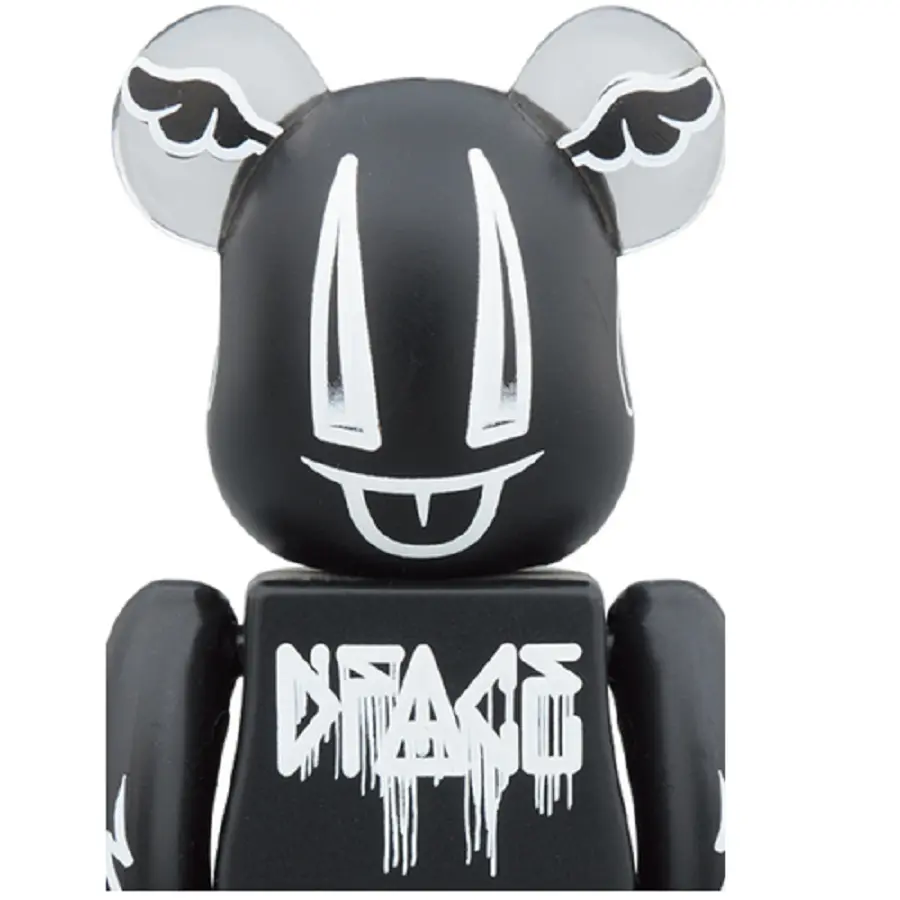 Alternative view of Mô Hình Bearbrick Xlarge X Dface 100% & 400% Black