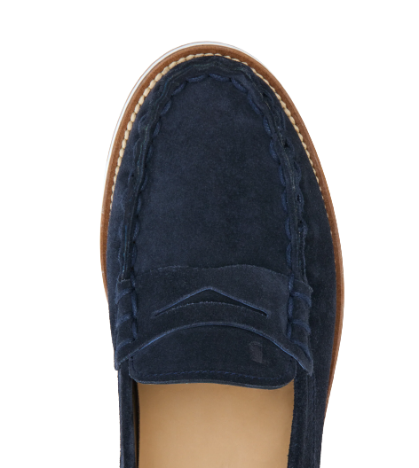Giày Tod’s Loafers In Suede Blue XXM02G0EG80RE0U805 - Ảnh 5