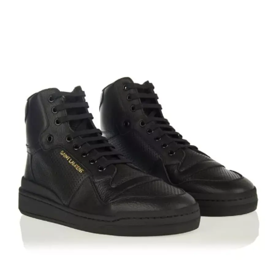 Alternative view of Giày Saint Laurent SL24 Mid Top Sneaker Black 61061804LB11000