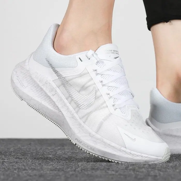 Giày Nike Wmns Zoom Winflo 8 'White Metallic Silver' CW3421-104 - Ảnh 4