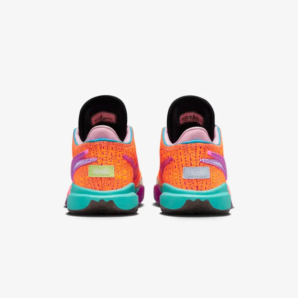 Giày Nike LeBron XX Total GS 'Orange Vivid Purple' DQ8651-800 - Ảnh 4
