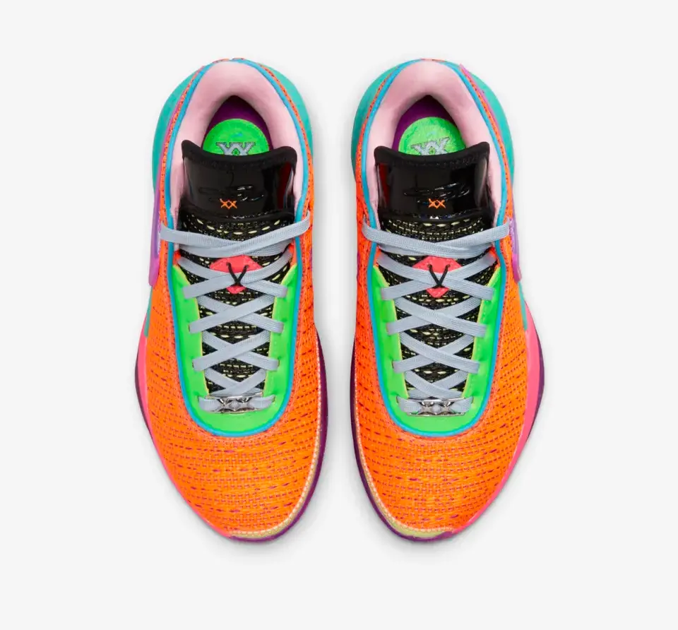 Giày Nike LeBron XX Total GS 'Orange Vivid Purple' DQ8651-800 - Ảnh 3