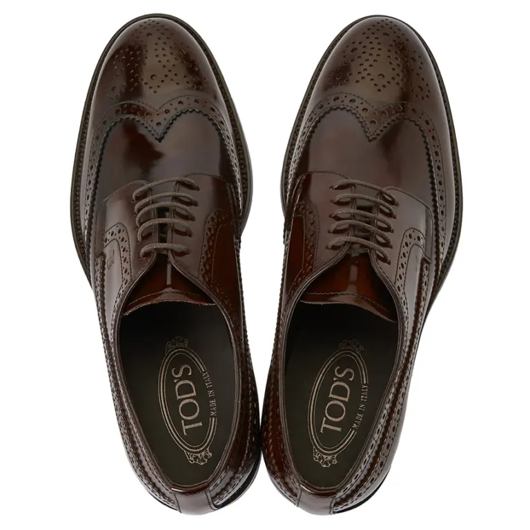 Giày Tod’s Lace Ups In Leather Brown XXM01E0O530AKTS016 - Ảnh 3