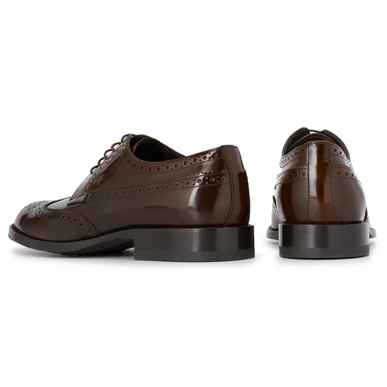 Giày Tod’s Lace Ups In Leather Brown XXM01E0O530AKTS016 - Ảnh 4