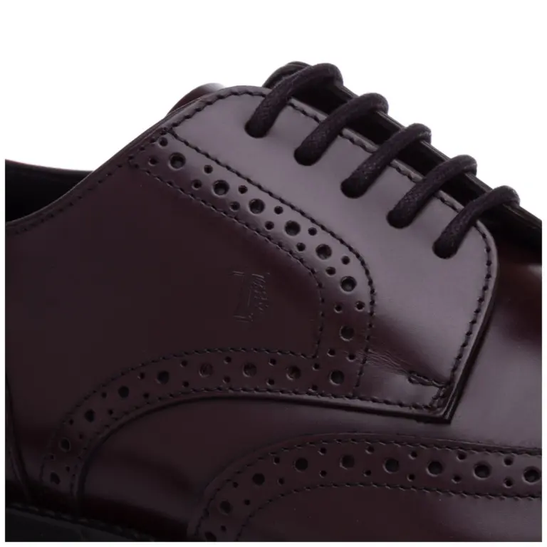 Giày Tod’s Classic Leather Lace Up Laced Formal XXM62C00C10LYGR807 - Ảnh 3