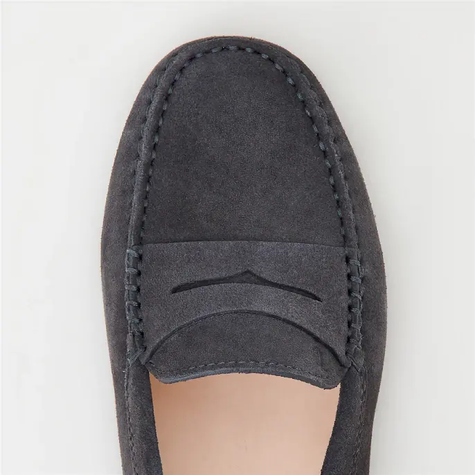 Giày Tod’s Woman Grey Gommino in Suede XXW00G00010RE042B800 - Ảnh 5