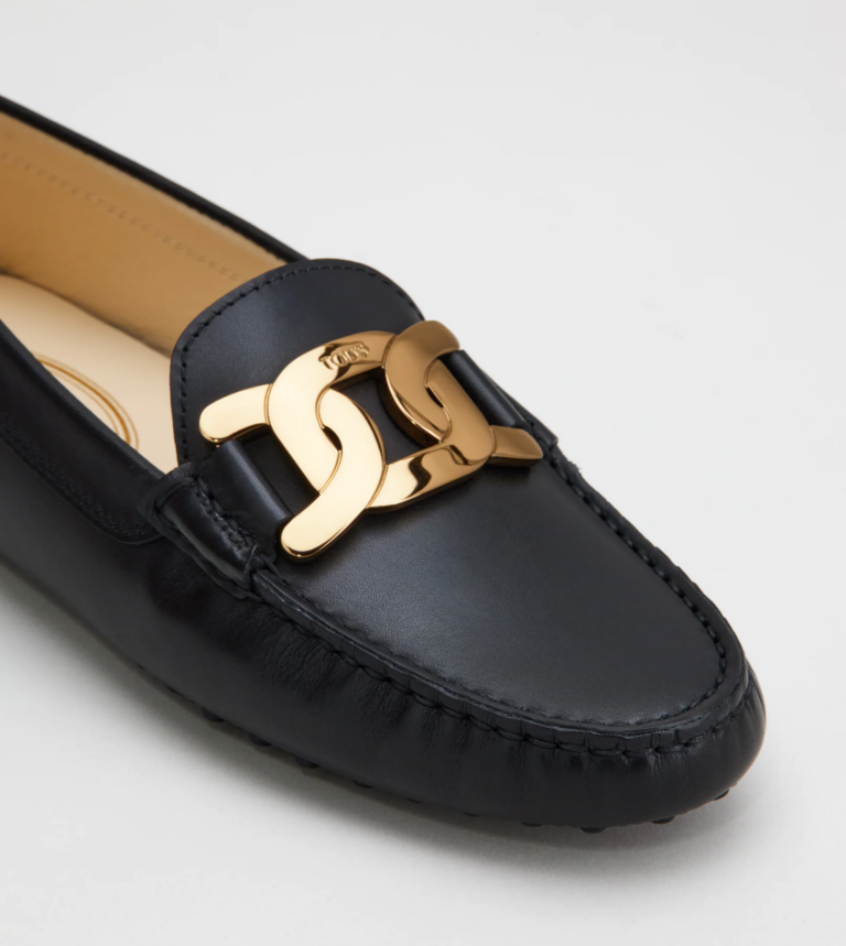 Giày Tod’s Kate chain-embellished leather loafers XXW00G0DE50D90B999 - Ảnh 4