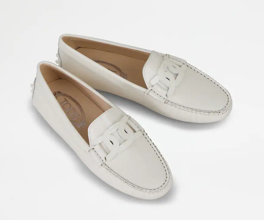 Giày Tod's Gommino Mokassin aus Lackleder 'CREME Damen' XXW00G0DN23OW040C016 - Ảnh 3