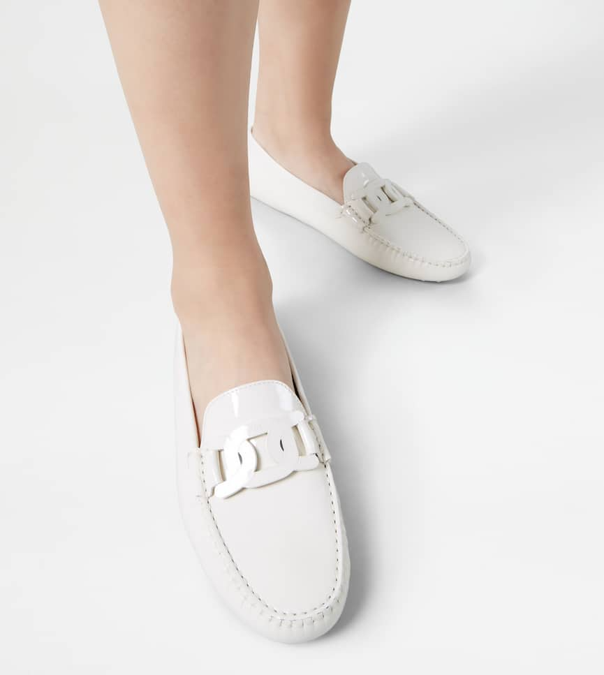 Giày Tod's Gommino Mokassin aus Lackleder 'CREME Damen' XXW00G0DN23OW040C016 - Ảnh 2