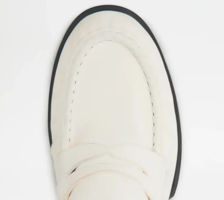Giày Tod’s Woman White Loafers in Leather XXW02E0EC60PHXC016 - Ảnh 3