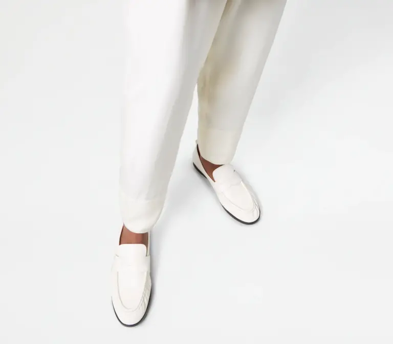 Alternative view of Giày Tod’s Woman White Loafers in Leather XXW02E0EC60PHXC016