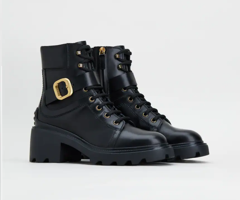 Giày Tod’s Black Boots in Leather XXW08D0EB33QGW42B999 - Ảnh 4